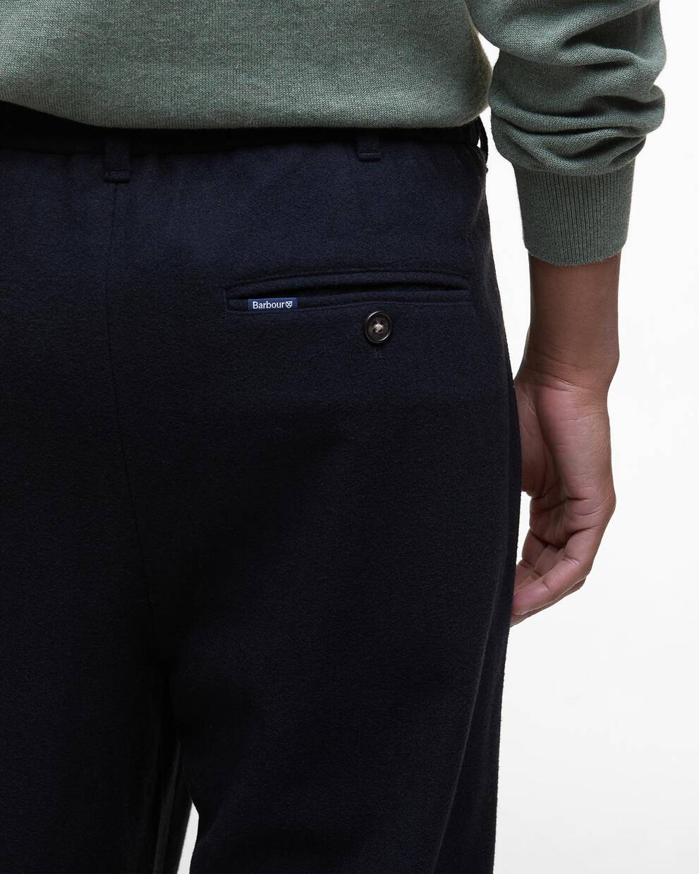 Wool-Blend Relaxed Trousers