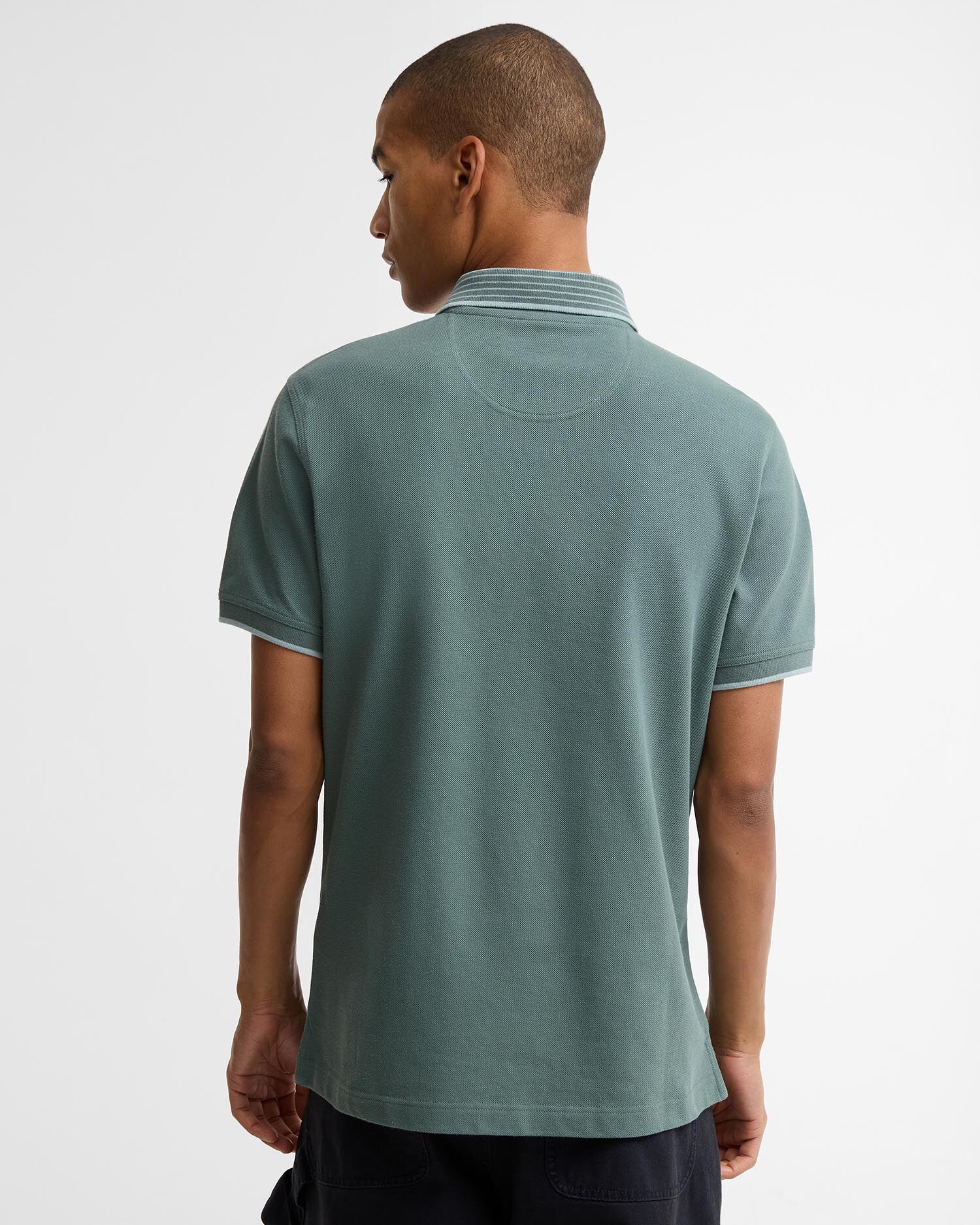 Denwick Short-Sleeved Polo Shirt Vintage Teal