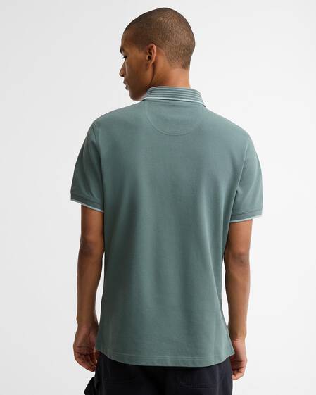 Denwick Short-Sleeved Polo Shirt Vintage Teal