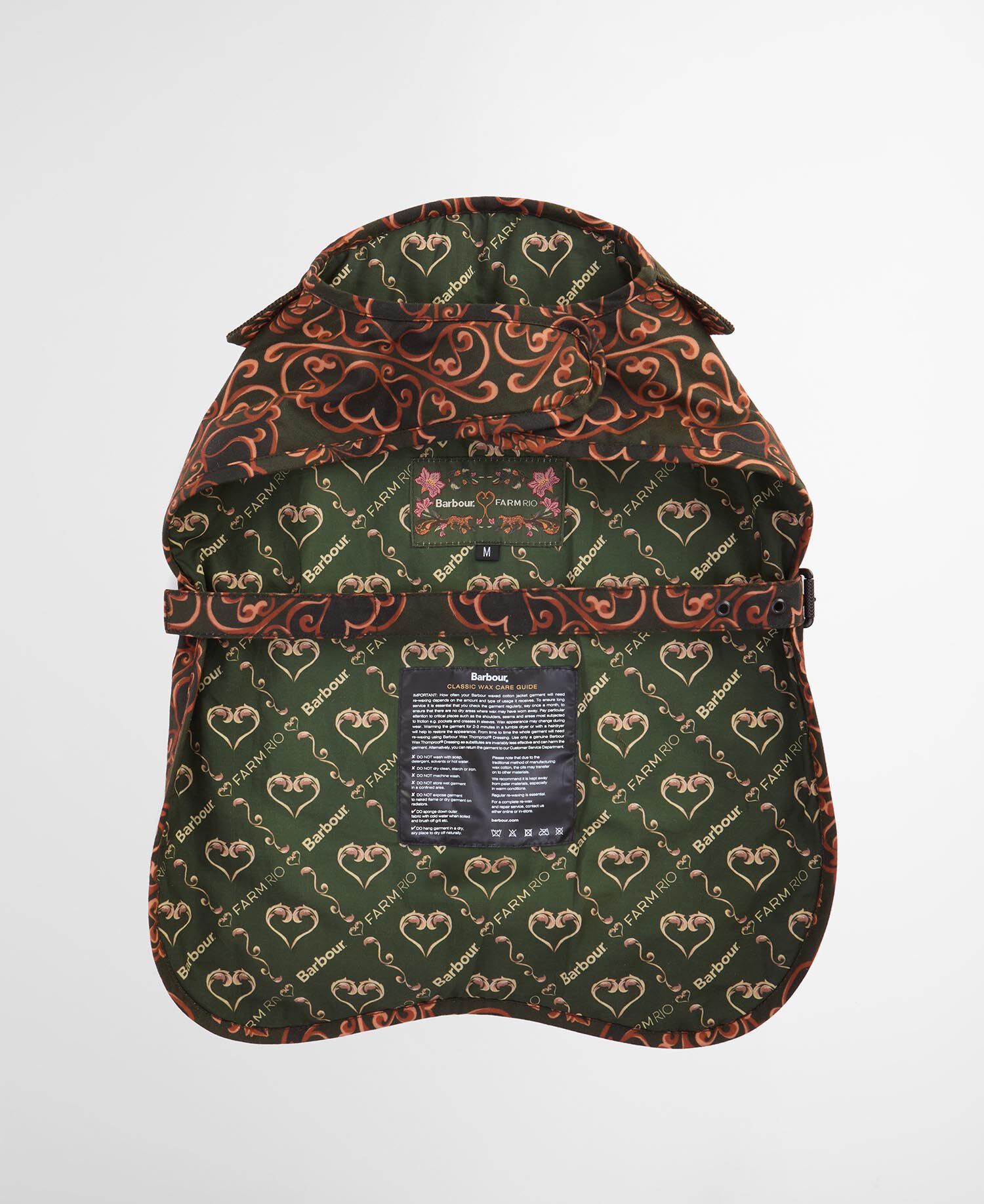 Barbour FARM Rio Pineapple Dog Coat Royal Pineapple