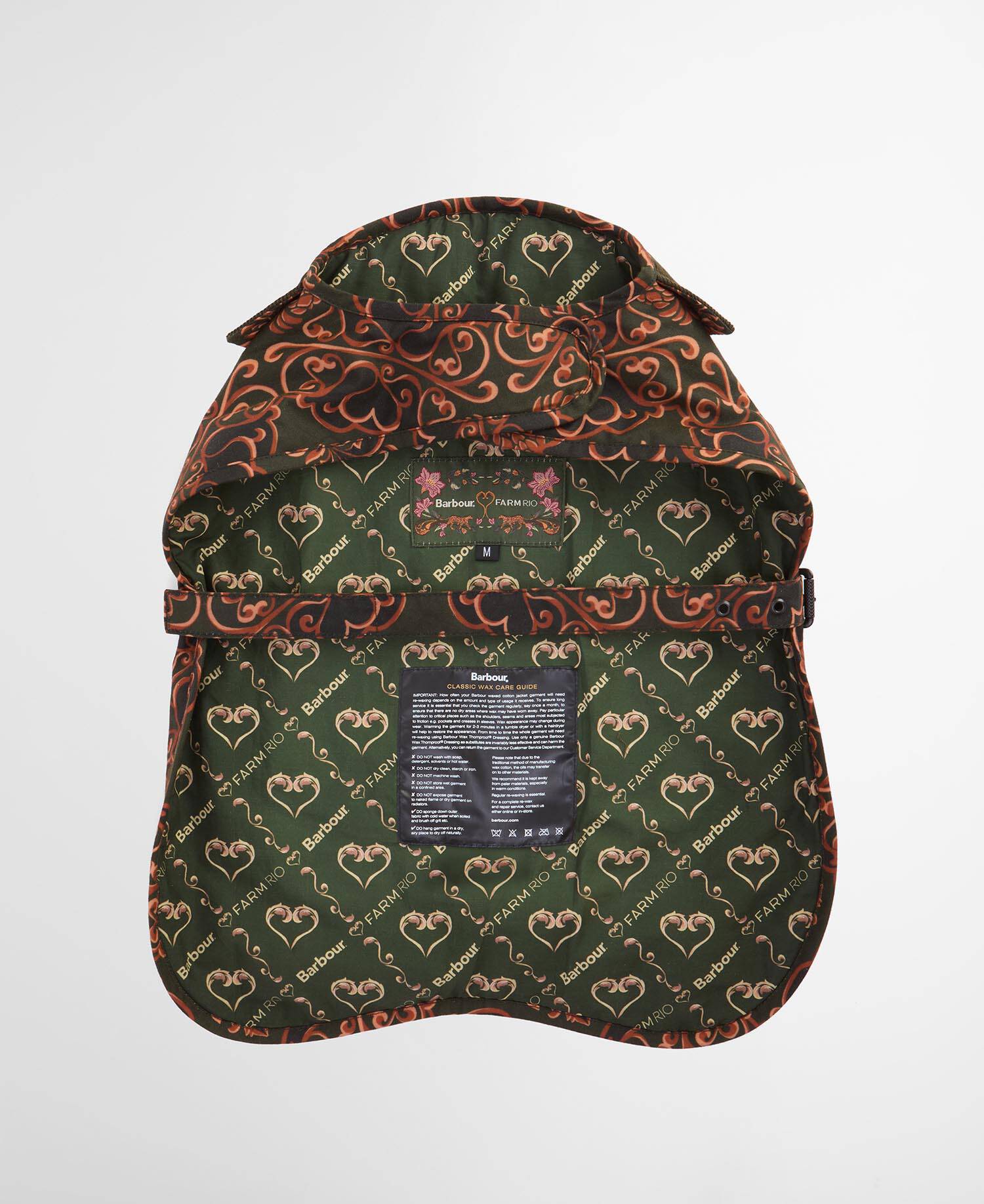 Barbour FARM Rio Pineapple Dog Coat Royal Pineapple image number 1