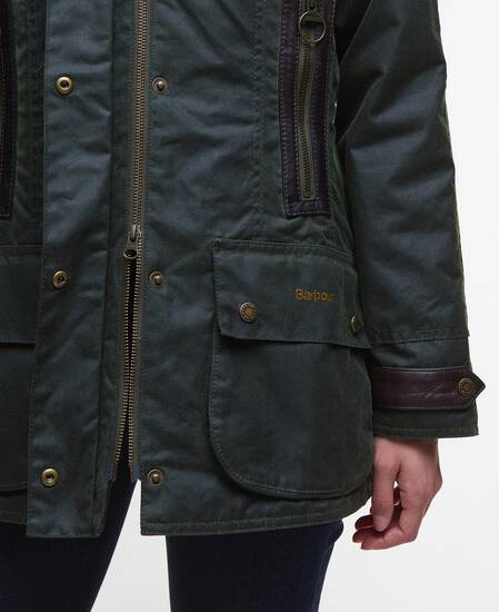 Ivy Waxed Jacket Fern