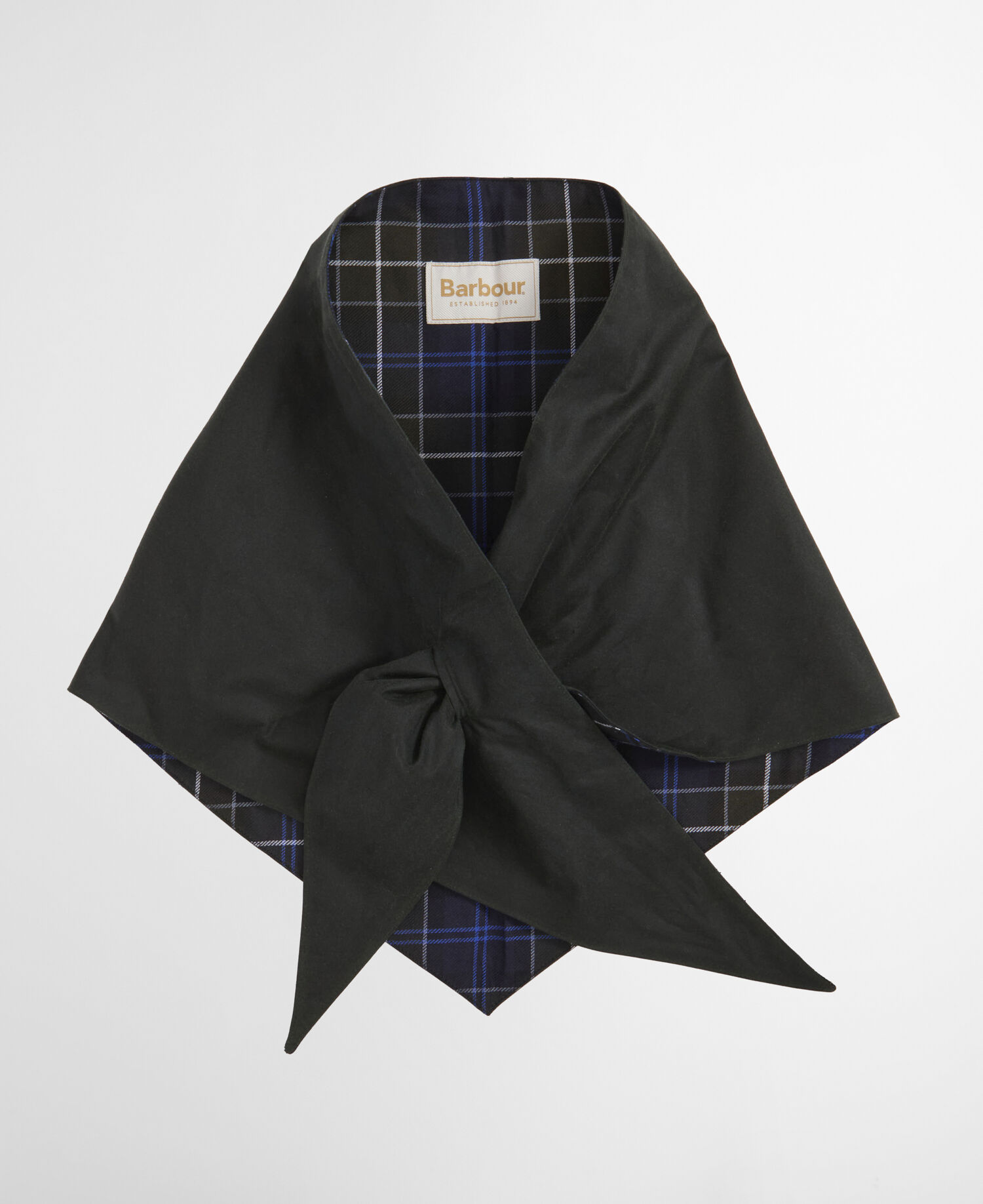 Barbour x ARKET Fairgame Waxed Head Scarf Sage
