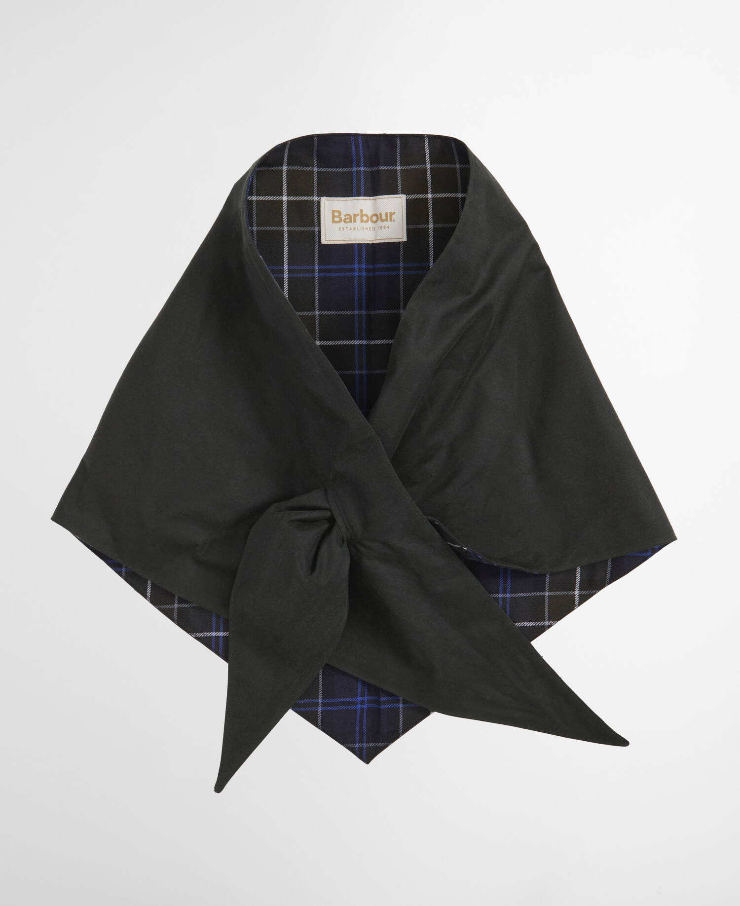 Barbour x ARKET Fairgame Waxed Head Scarf Sage image number 0