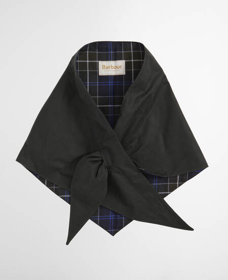 Barbour x ARKET Fairgame Waxed Head Scarf Sage