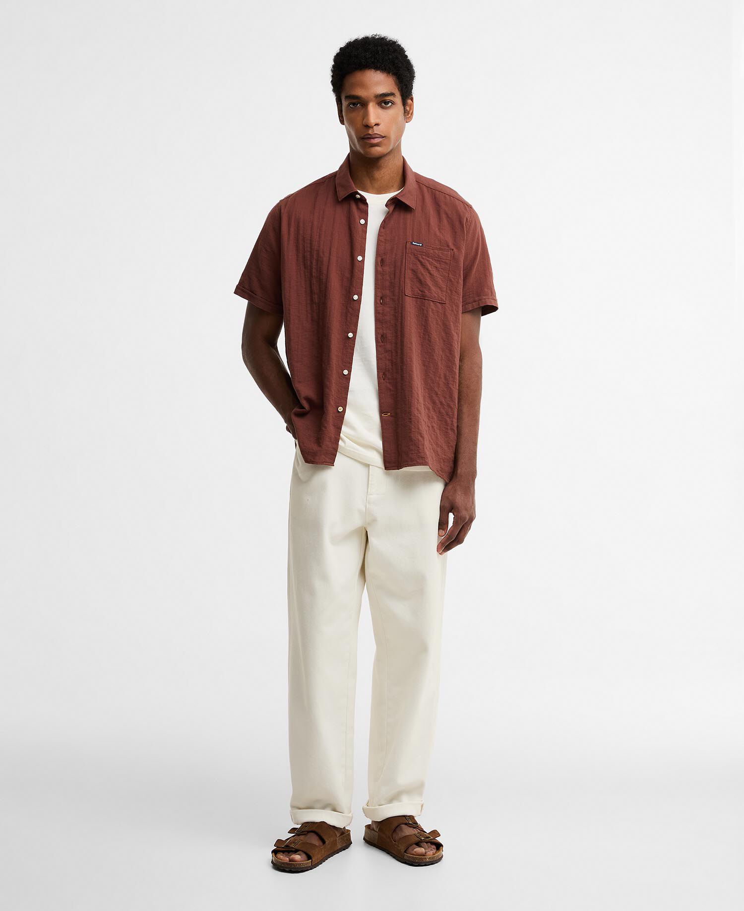 Kingswood Ripstop Short-Sleeved Shirt Burnt Pepper
