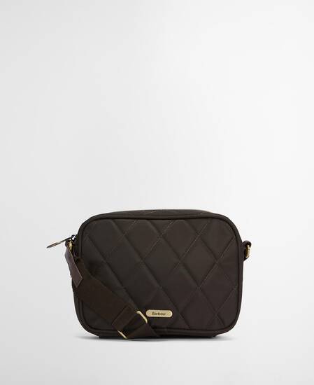 Borsa trapuntata a tracolla Olive