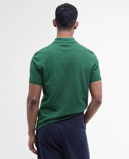 Tartan Pique Polo Shirt Racing Green