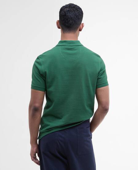 Tartan Pique Polo Shirt Racing Green
