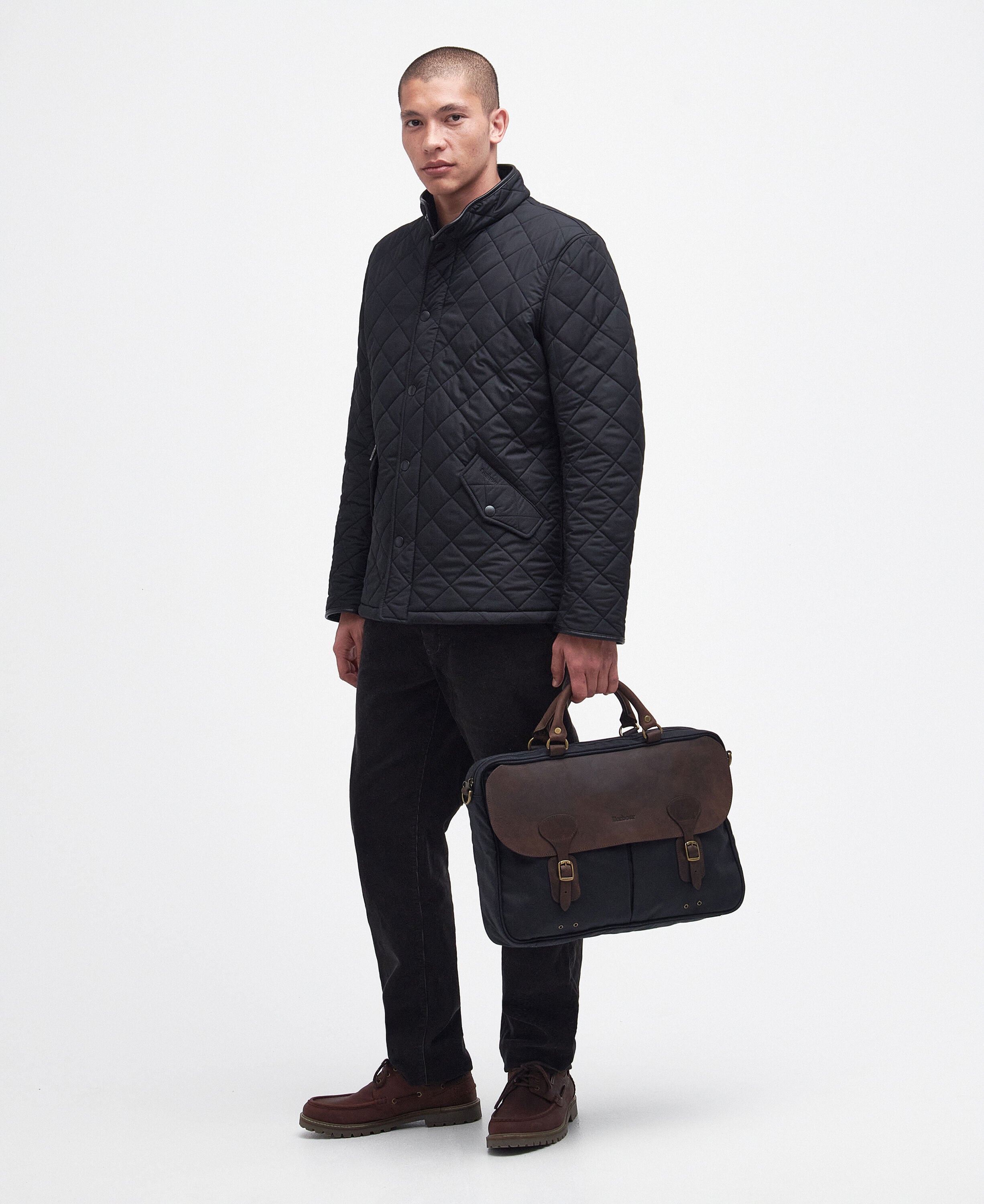 Waxed Leather Briefcase