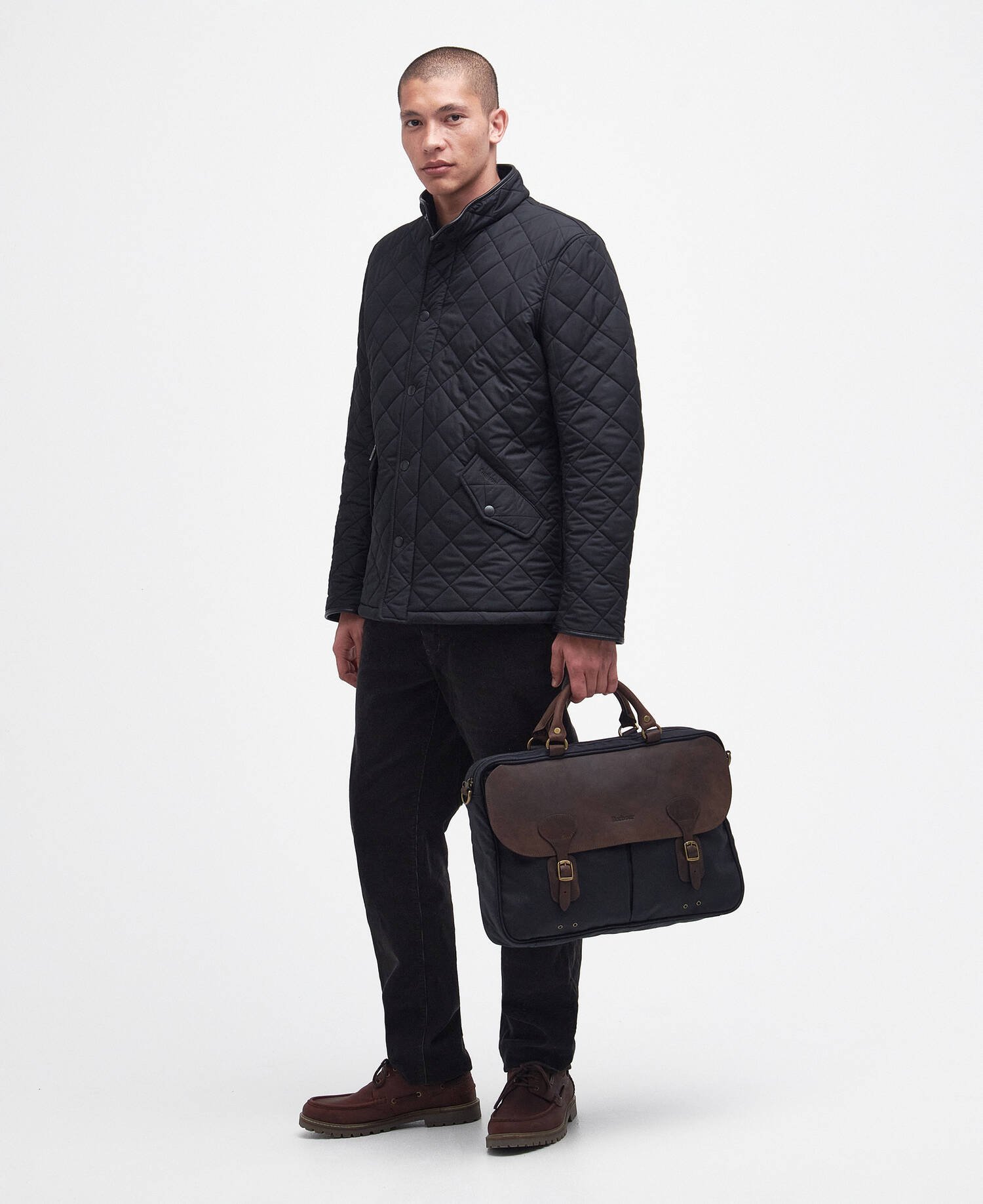 Waxed Leather Briefcase image number 1