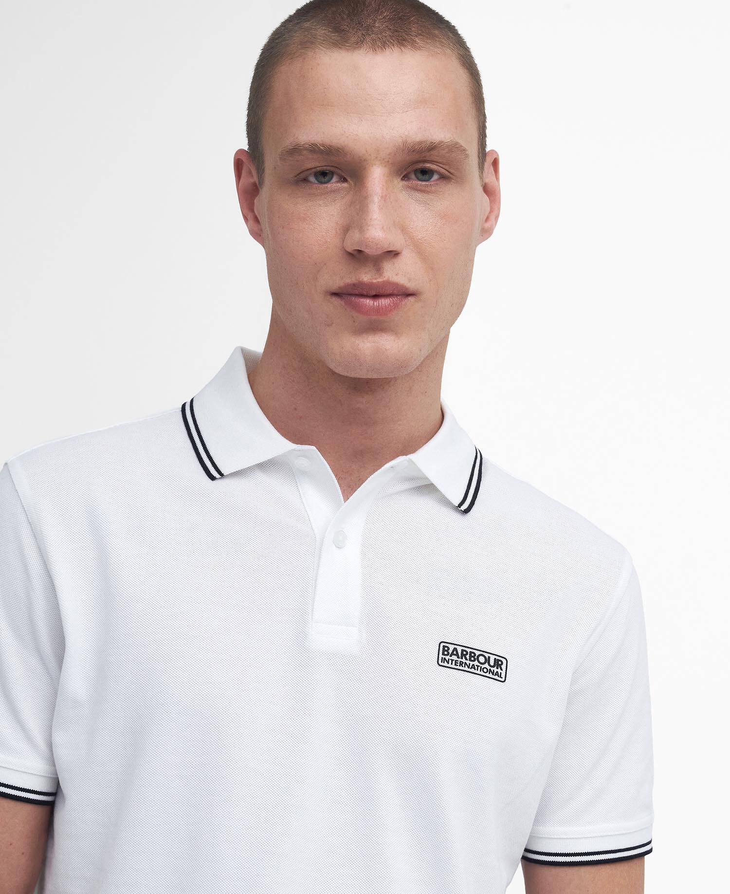 Evan Short-Sleeved Polo Shirt Classic White image number 3
