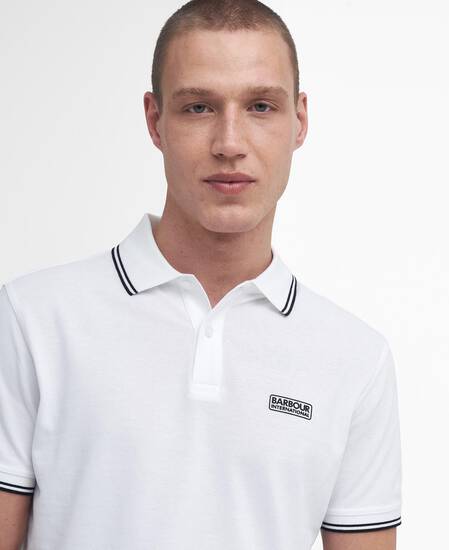 Evan Short-Sleeved Polo Shirt Classic White