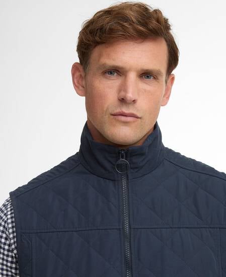 Sander Quilted Gilet Navy