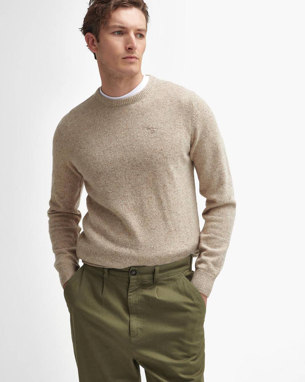 Washed Stretch Relaxed Trousers