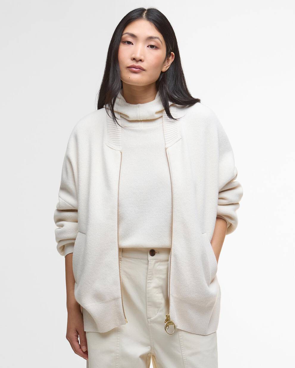 Milda Knitted Bomber Jacket