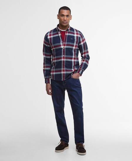 Folley Tailored Long-Sleeved Shirt Navy/Red Folley Tailored Long-Sleeved Shirt Navy/Red