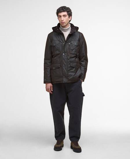 Winter Sapper Waxed Jacket Dark Brown/Midnight Oak