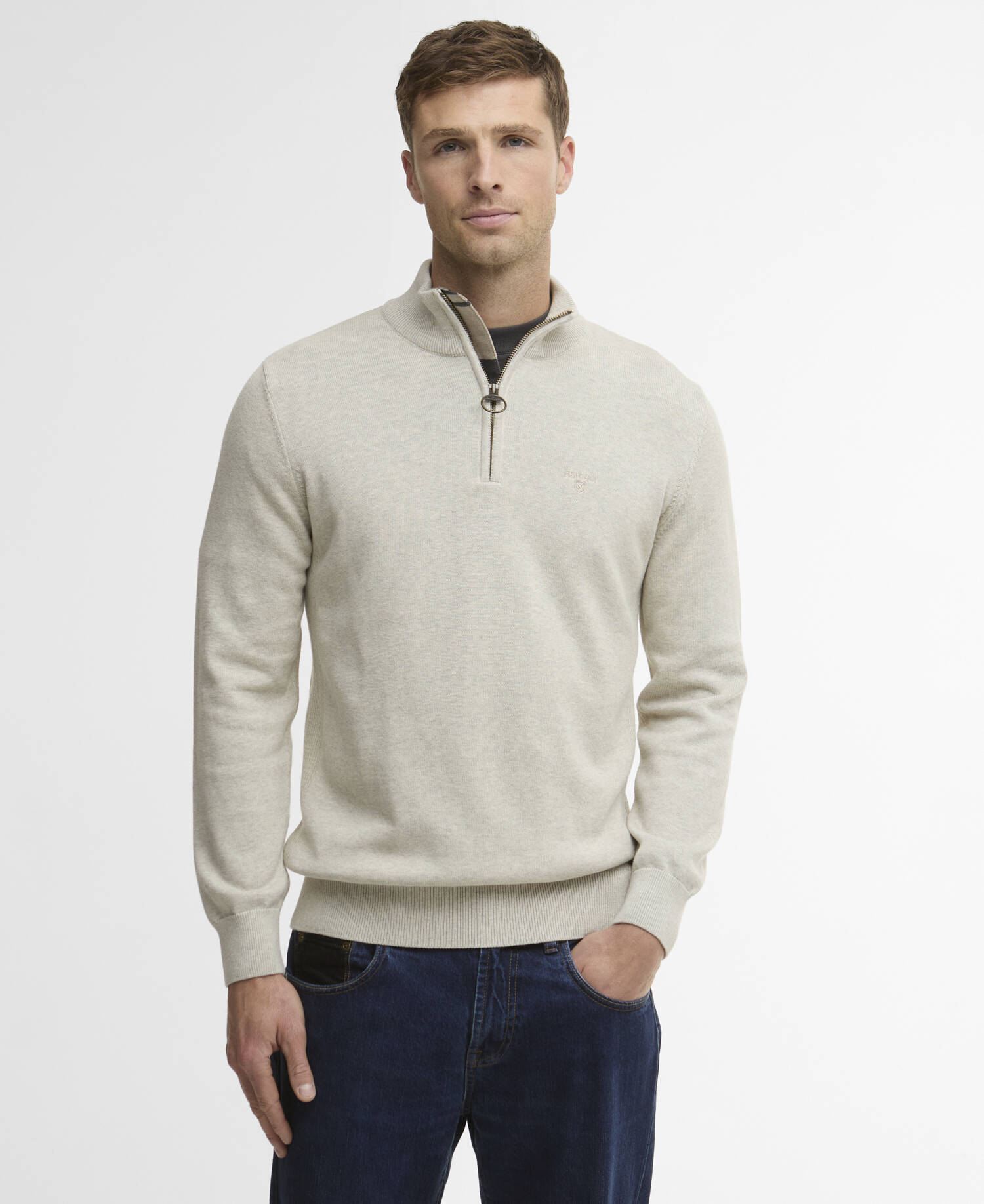 Pullover Cotton Half Zip Neutral image number 0