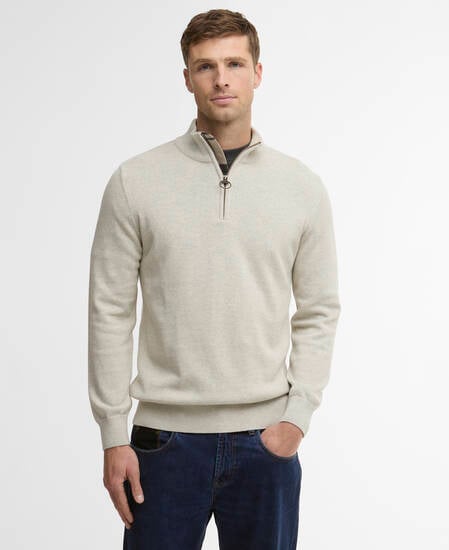 Pullover Cotton Half Zip Neutral