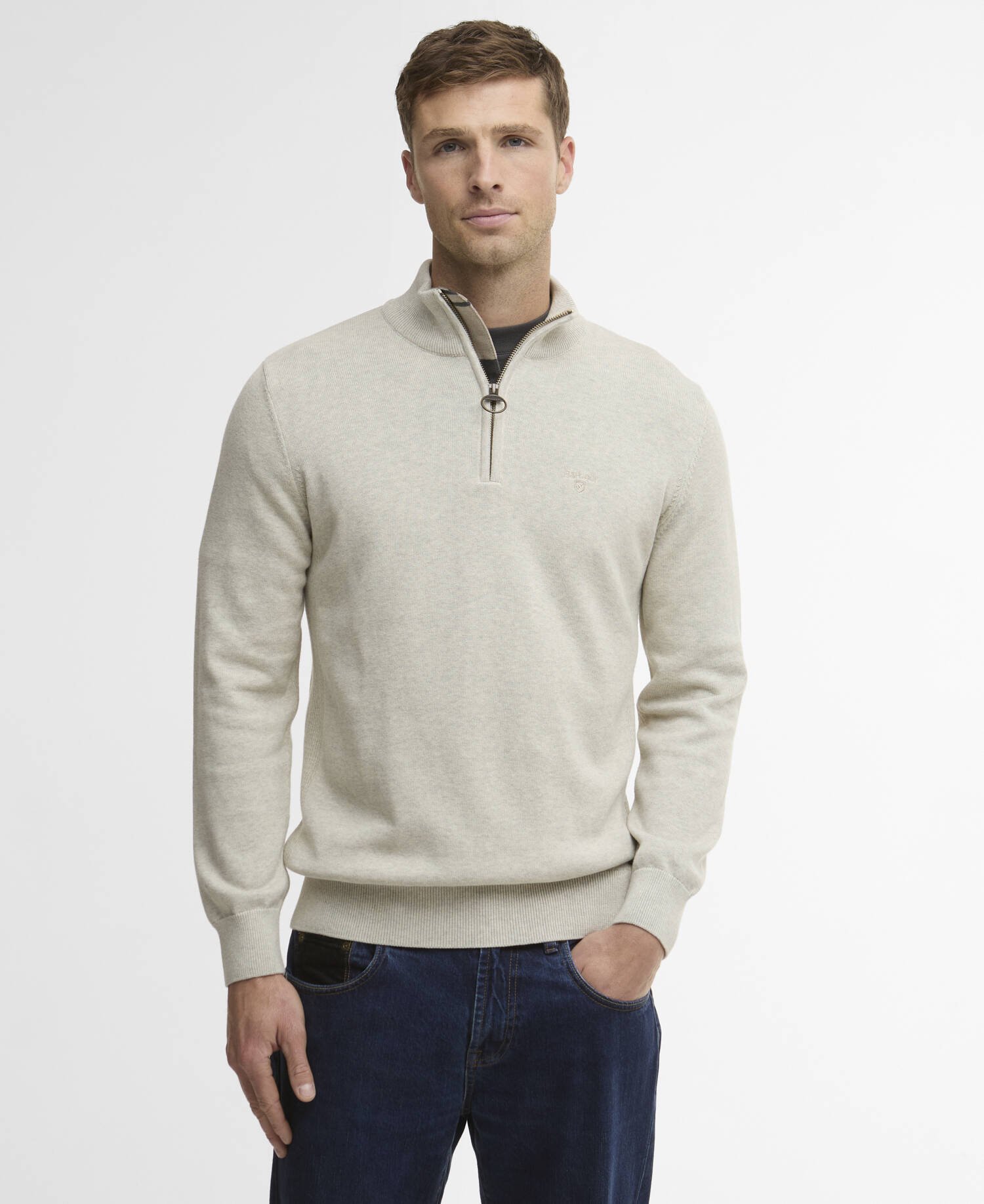Cotton Quarter-Zip Jumper image number 0