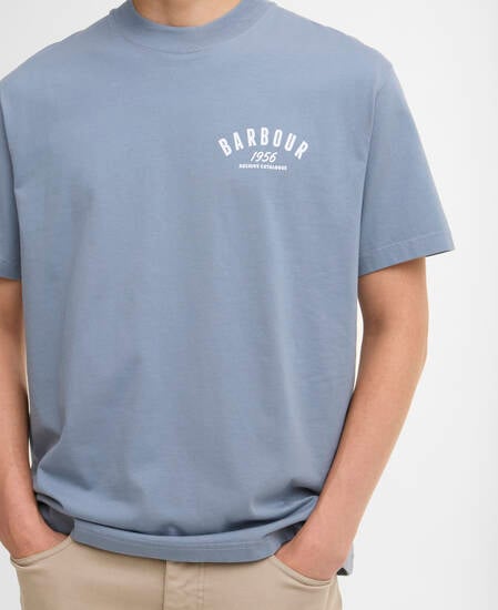 1956 Graphic OS T-Shirt Washed Blue