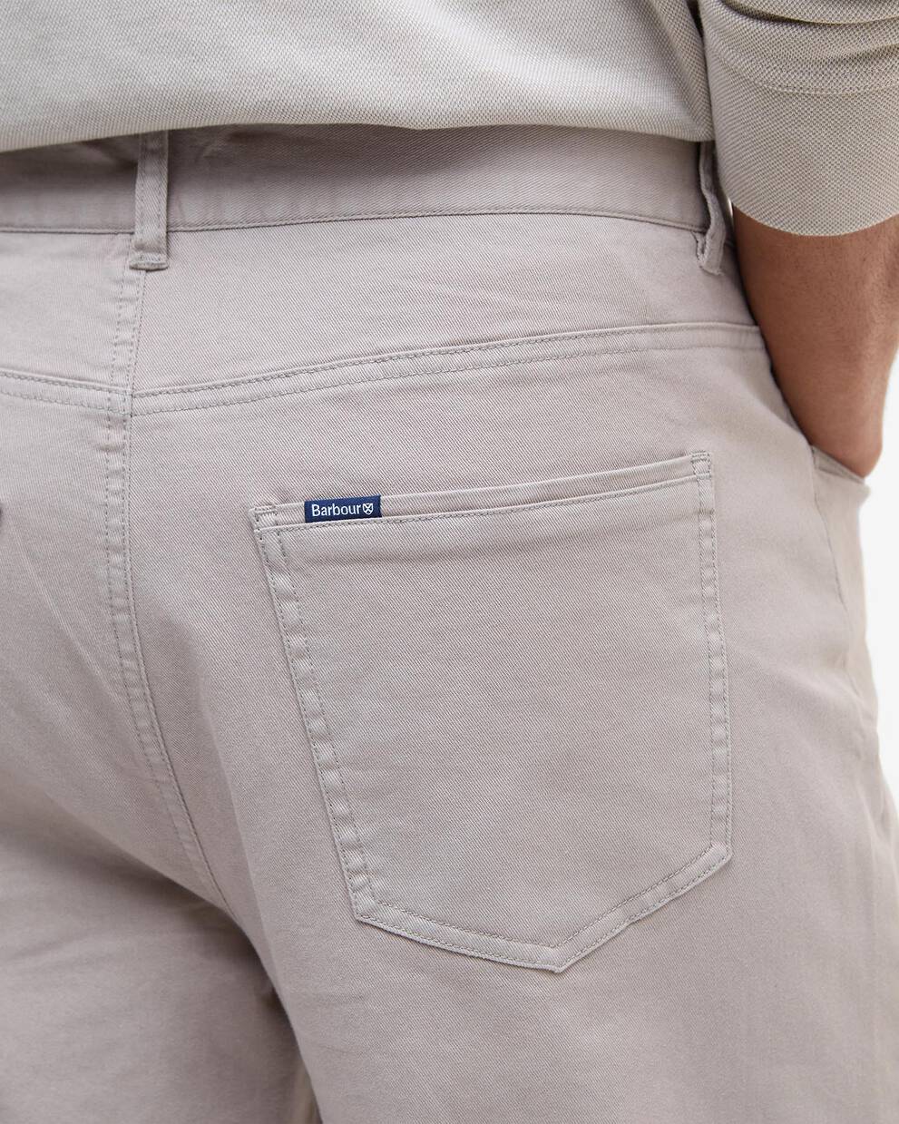 Washed Stretch Regular Trousers