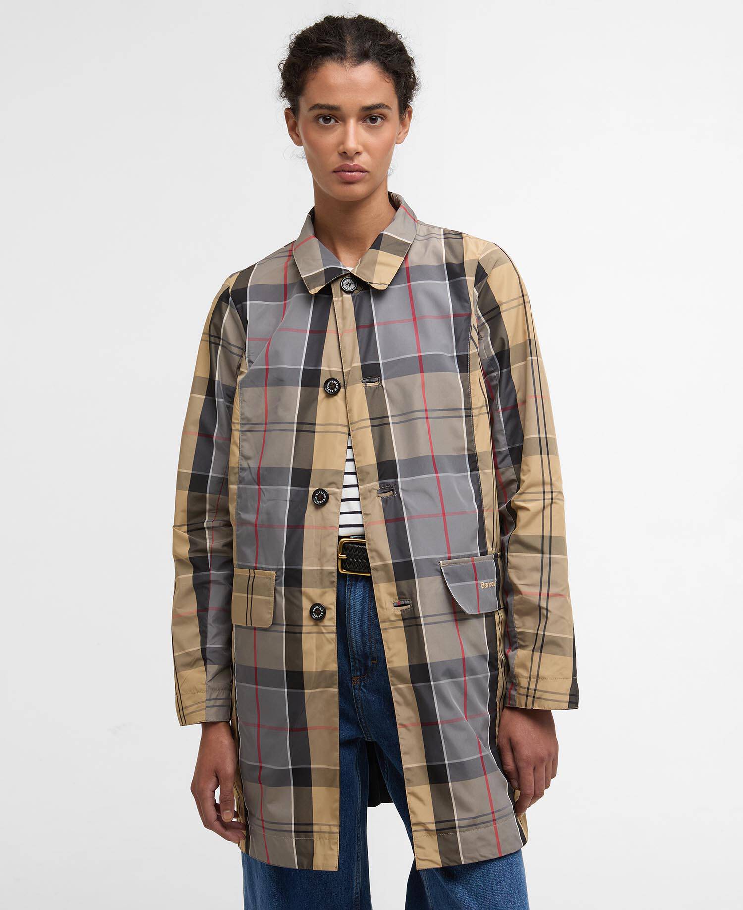 Babbity Reversible Showerproof Jacket Black/Dress Tartan image number 5