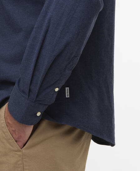 Aukside Regular Shirt Navy Marl