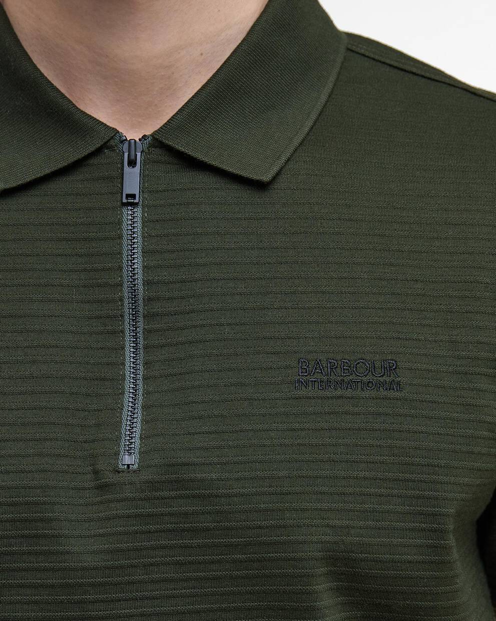 Alfred Jacquard Striped Polo Shirt