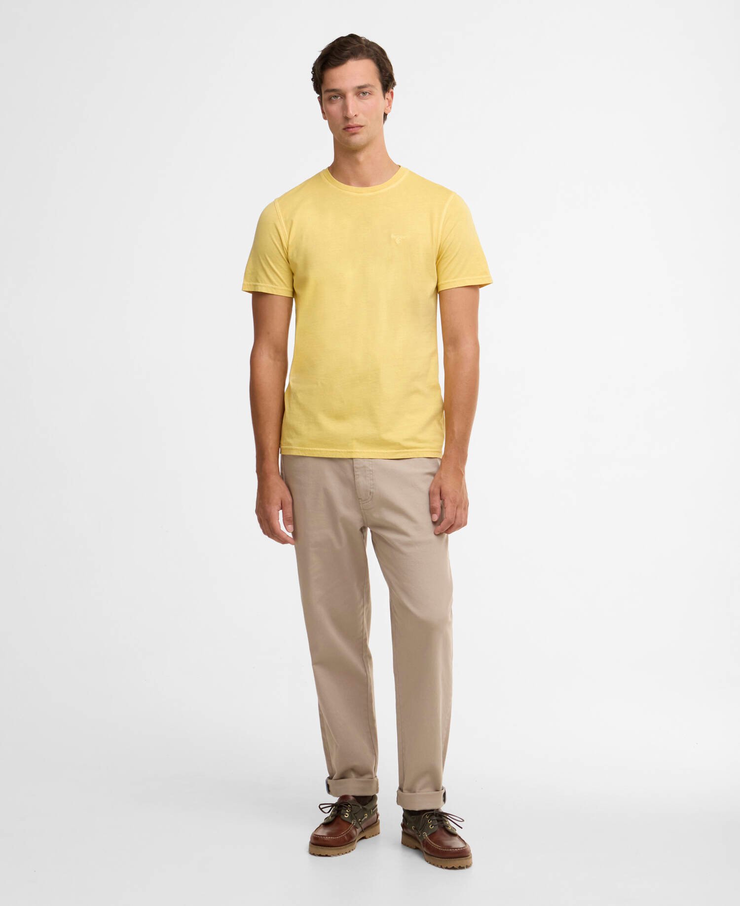 Washed Tartan T-Shirt Washed Yellow image number 1