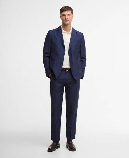 Willowtree Linen Blend Trouser Navy