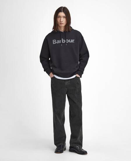 Brushed Nicholas Oversized Hoodie Classic Black