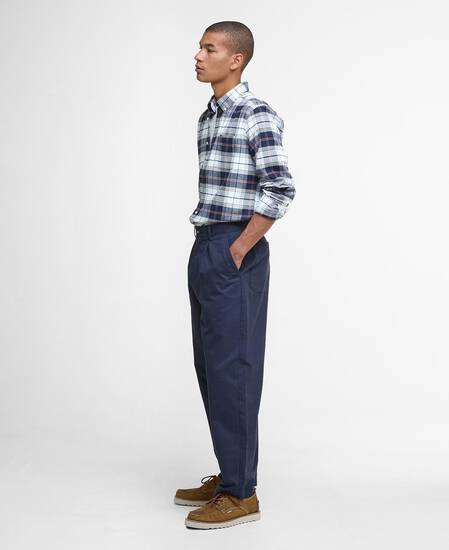Kyeloch Tailored Long-Sleeved Shirt Riverstone Tartan