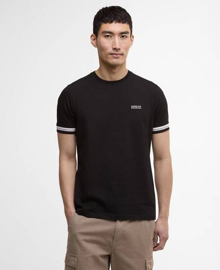 Bruce Tipped Cuff T-Shirt Black Bruce Tipped Cuff T-Shirt Black