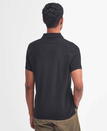 Lightweight Sports Short-Sleeved Polo Shirt Classic Black