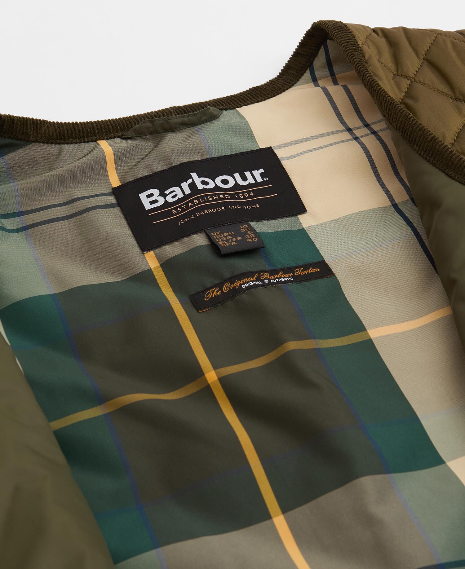 Heslerton Gilet Golden Olive/Olive/Ancient Tartan