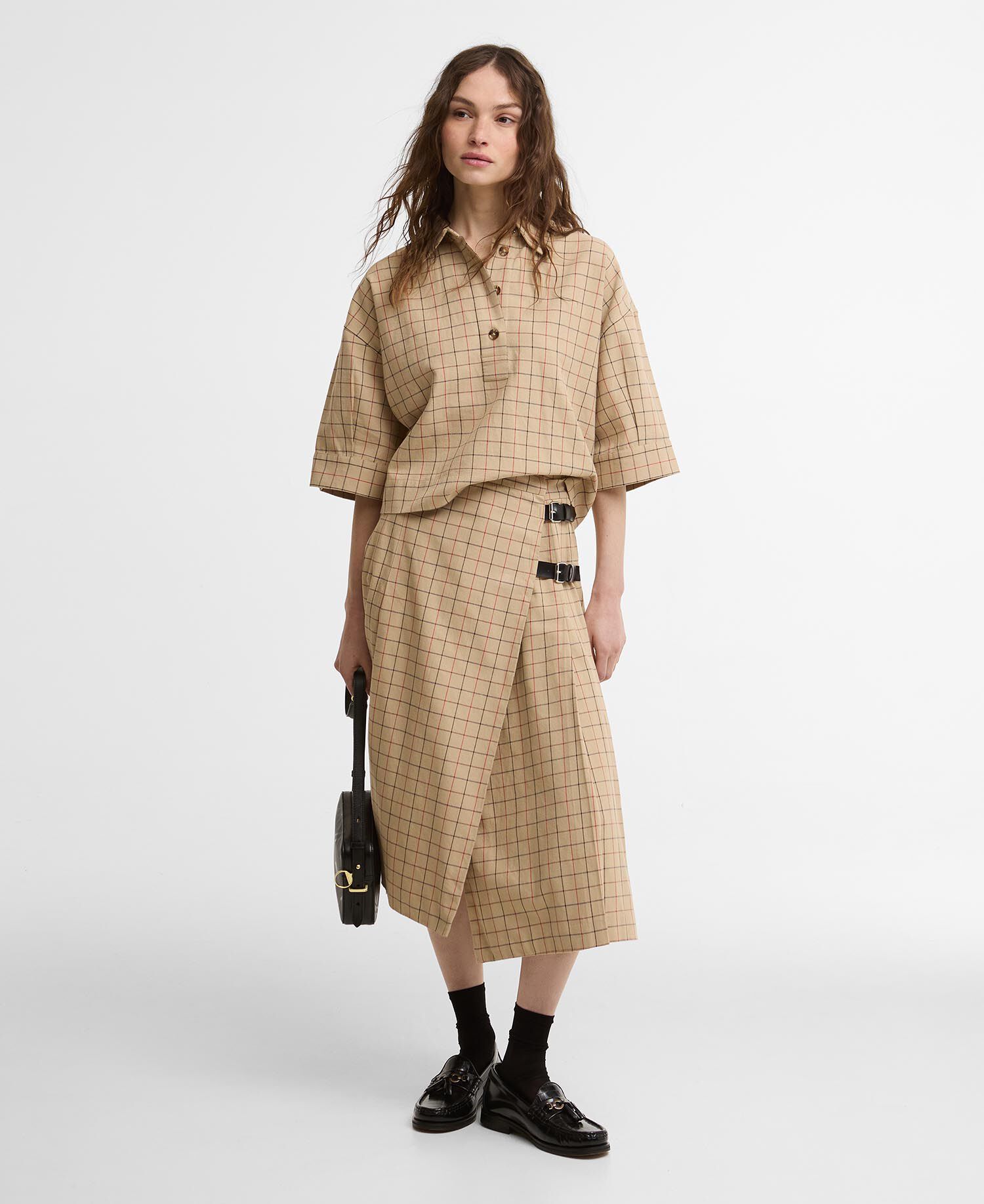 Hollington Check Short-Sleeved Shirt Multi Tattersall