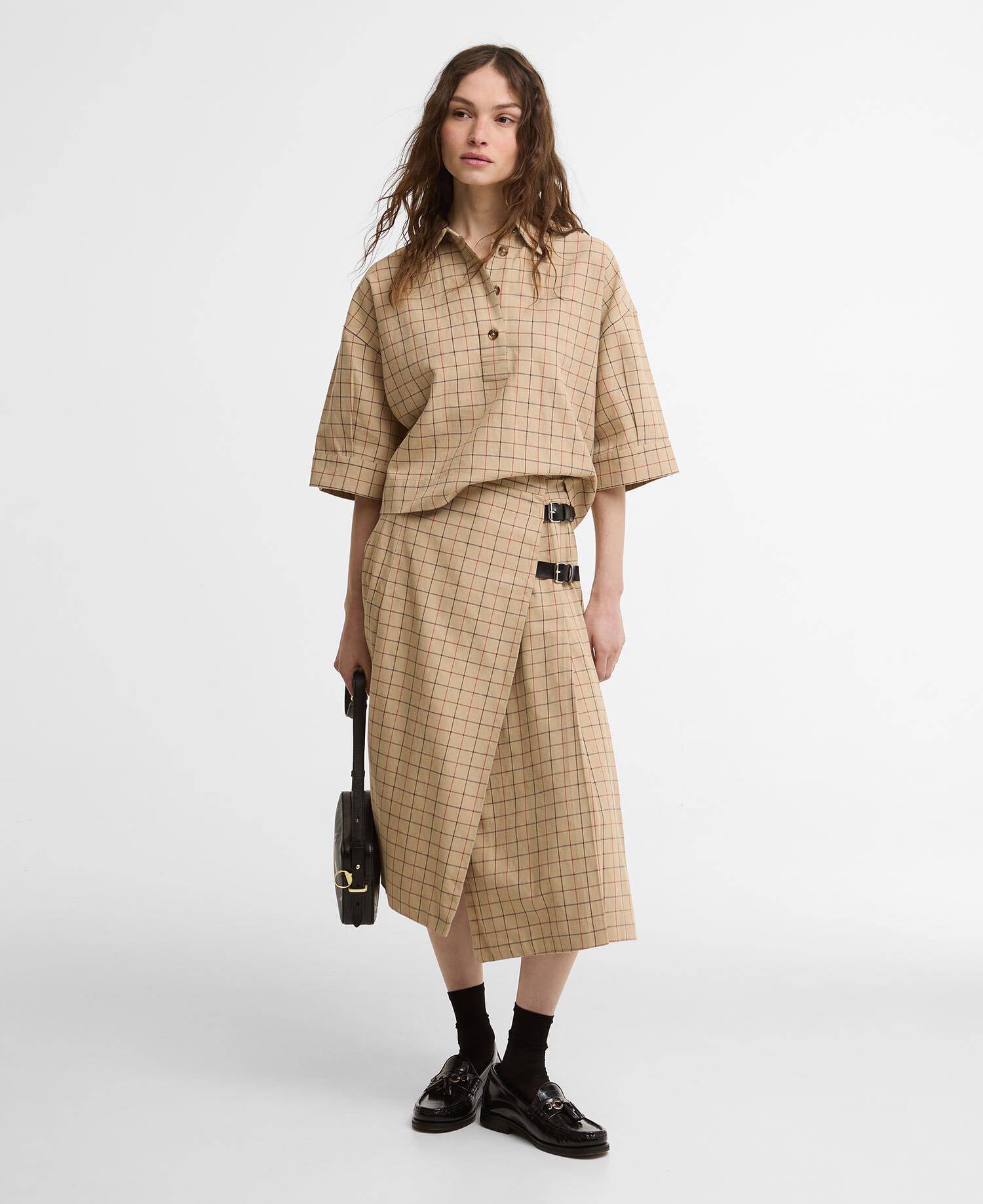 Hollington Check Short-Sleeved Shirt Multi Tattersall image number 1