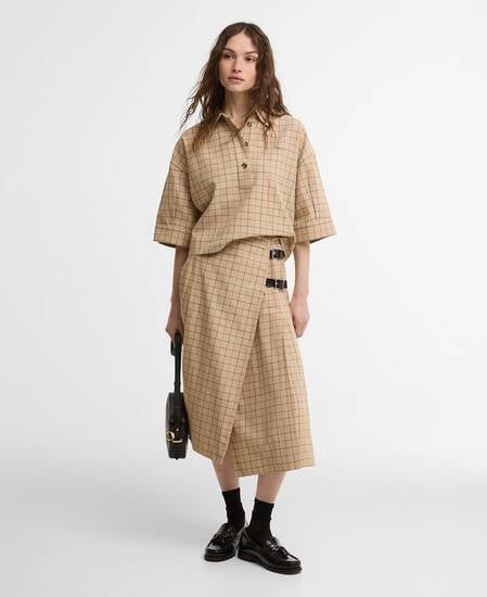 Hollington Check Short-Sleeved Shirt Multi Tattersall