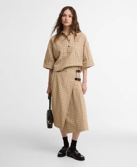 Hollington Check Short-Sleeved Shirt Multi Tattersall