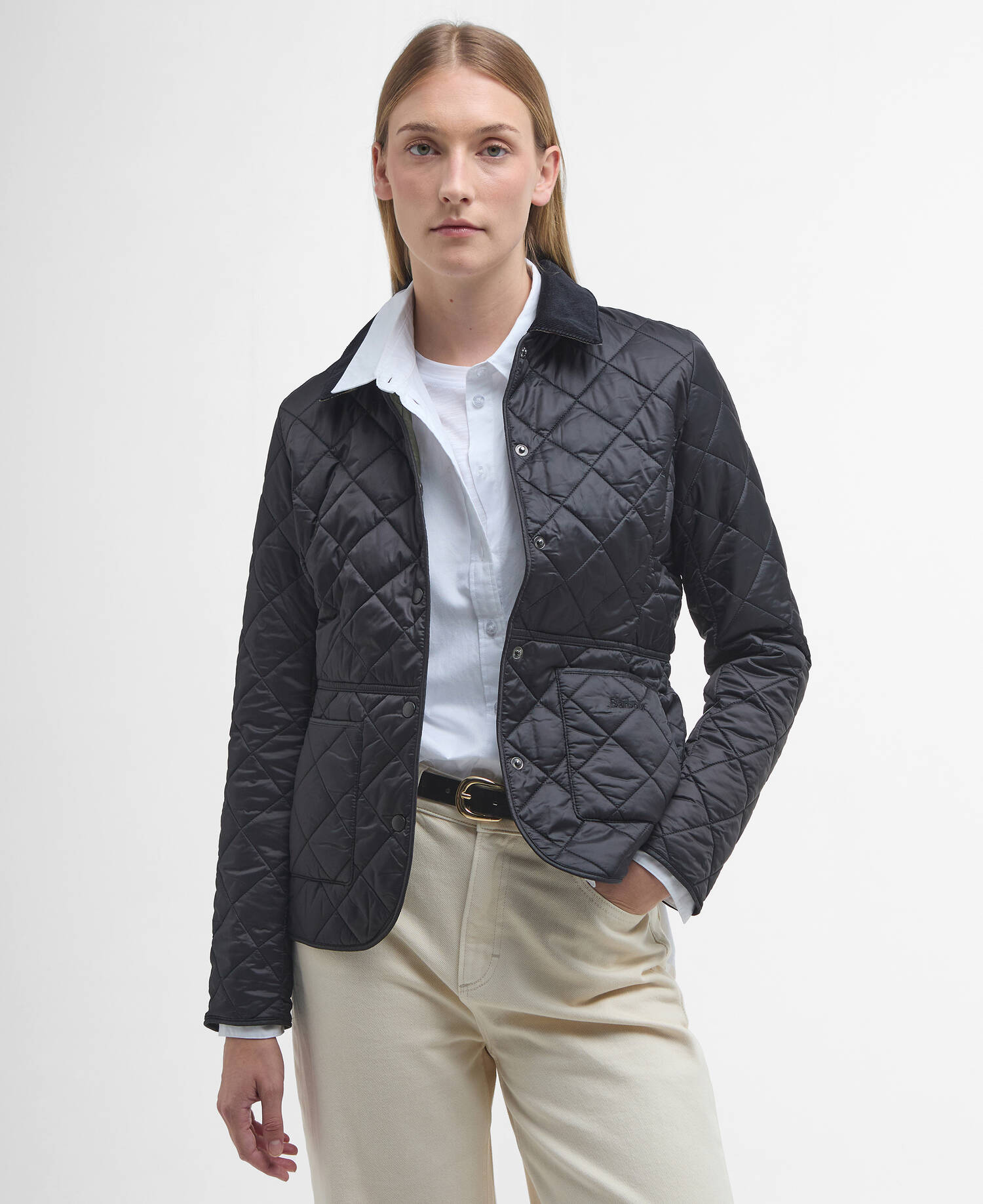 Deveron Quilted Jacket Black-Olive image number 0