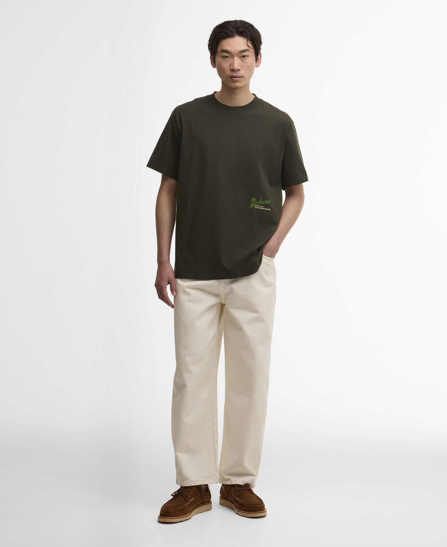 T-Shirt Terrain Oversized Graphic Archive Olive