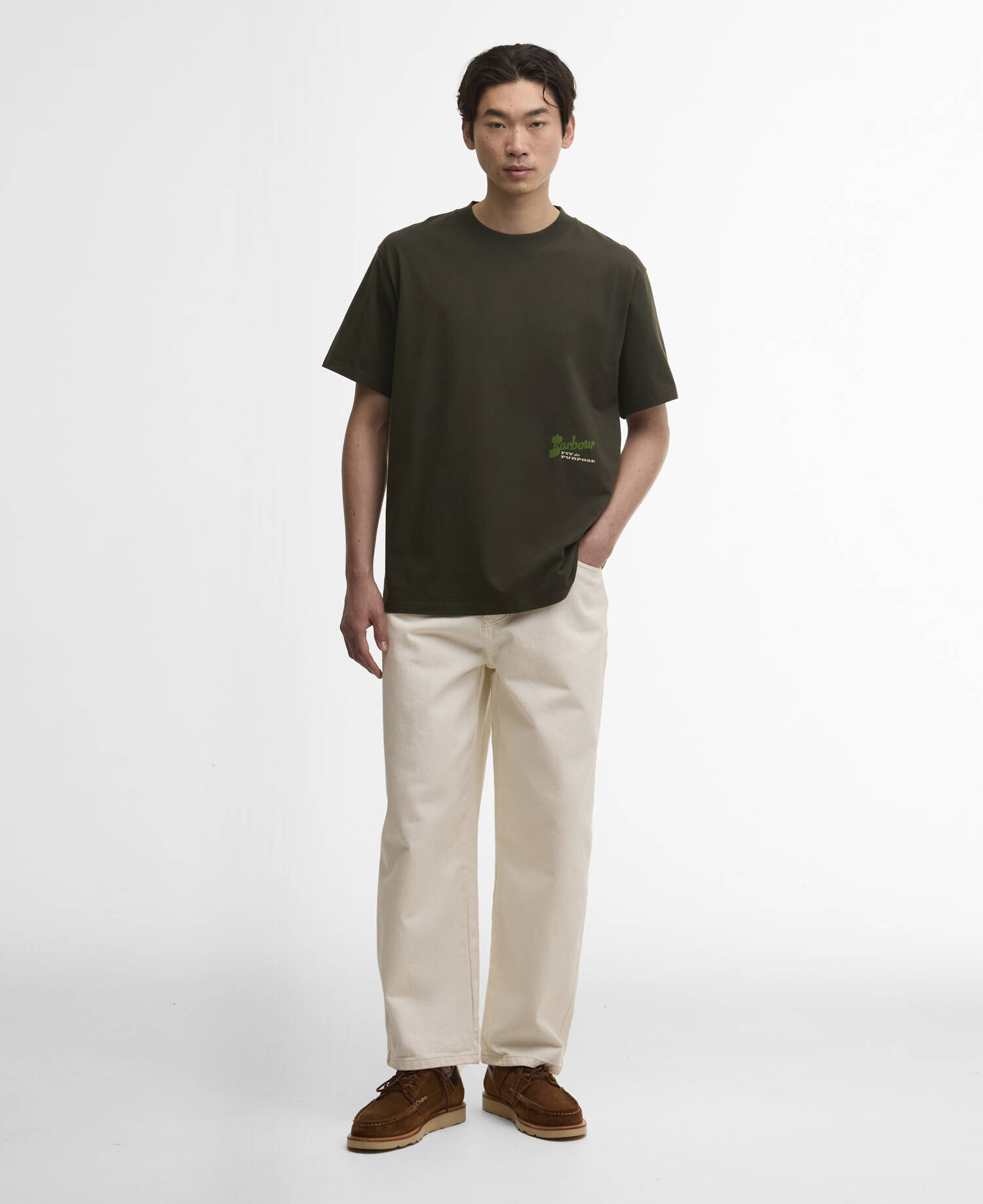 T-Shirt Terrain Oversized Graphic Archive Olive image number 1