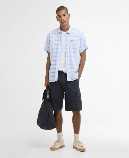 Kurzarmhemd Faverdale Striped Blue