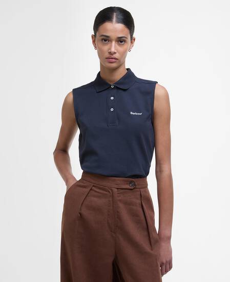 Bowford Sleeveless Polo Shirt Classic Navy