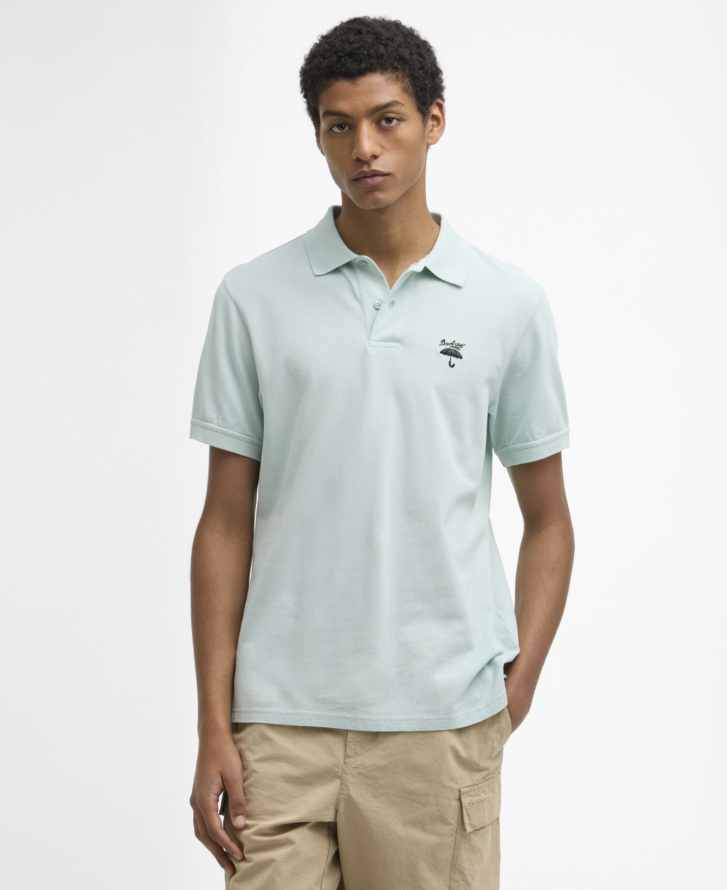 Comebe Tailored Polo Shirt Mint Blue