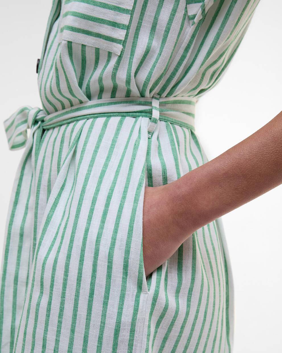 Abby Striped Midi Dress