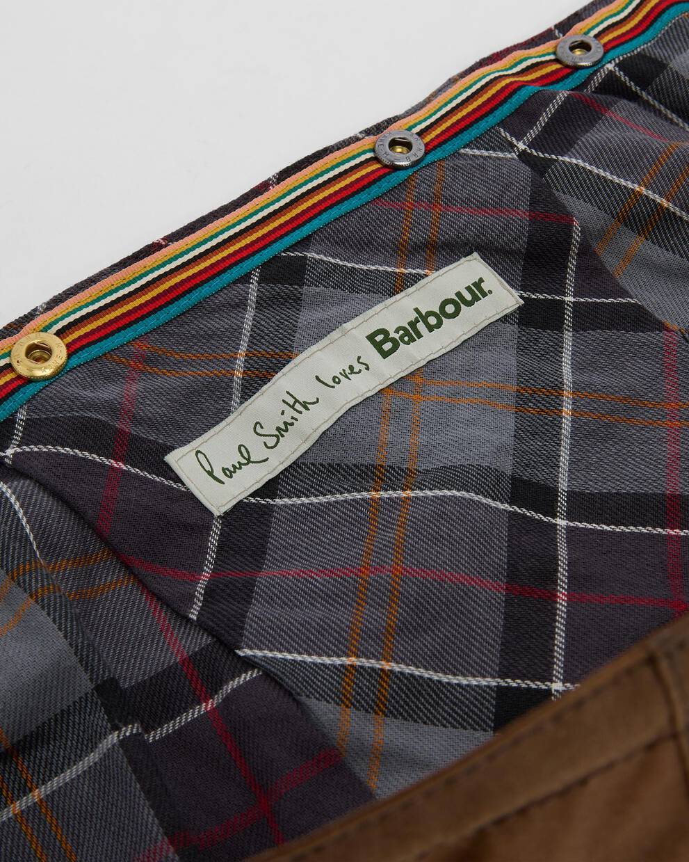 Paul Smith loves Barbour Kapuze Waxed