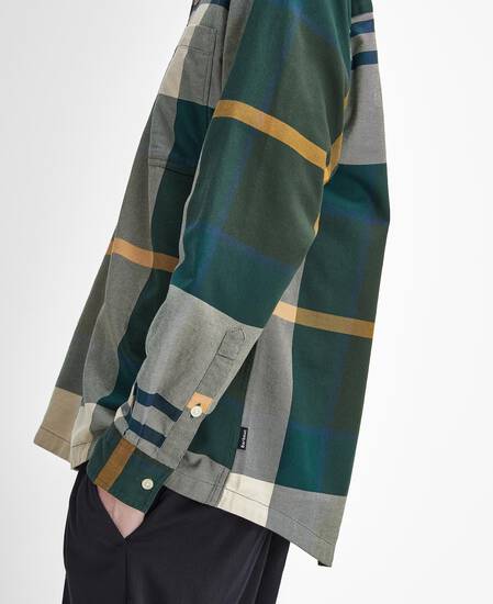 Renford Oversized Long-Sleeved Tartan Shirt Ancient Tartan